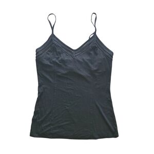 Red by BKE Black Mesh Trim Adjustable Strap Tank Top Women’s Large